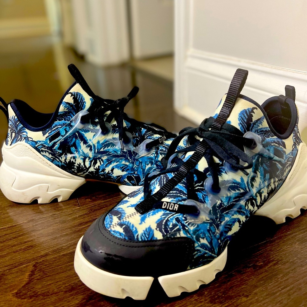Dior sneakers blue palm tree print Size 42